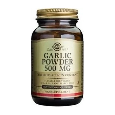 Solgar Хранителна добавка чесън , Solgar Garlic 500mg Veg. caps 90s