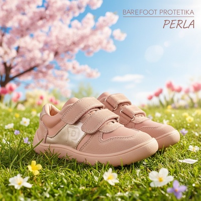 Protetika Plus Protetika Perla celoročné nízke barefoot topánky pink