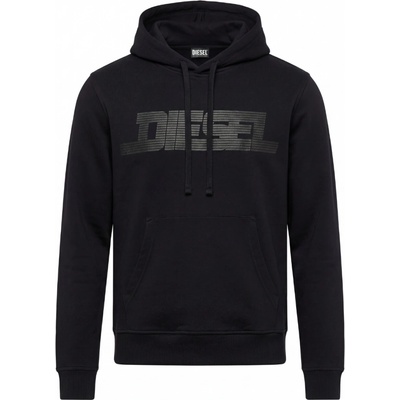 DIESEL Logo Black mikina Černá