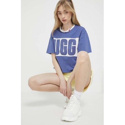 Ugg Памучна тениска ugg в синьо (1136881)