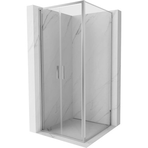 Mexen Exo-B Duo разтваряща се душкабина 100 x 100 см, прозрачна, хром - 814-100-100-01-00 (814-100-100-01-00)