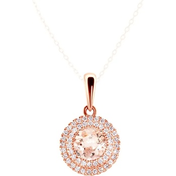 Image 1 of SAVICKI Висулка Savicki: розово злато, морганити, диаманти