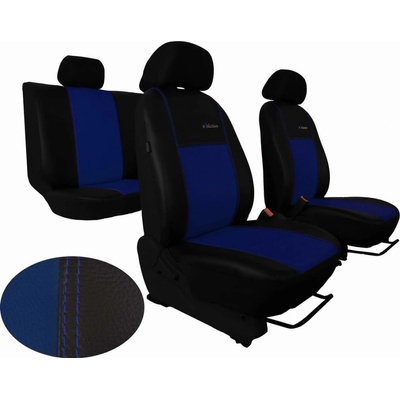 Autopoťah Pok-ter Leather Look Exclusive - modré