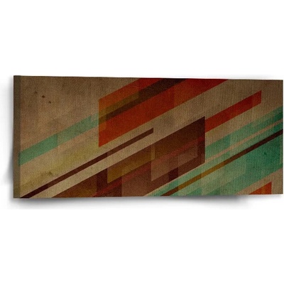 Sablio Obraz Hnedá abstrakcia - 110x50 cm