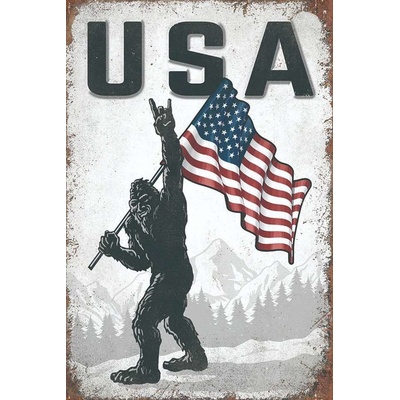 Ceduľa USA vlajka Gorila