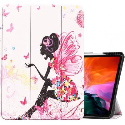 Калъф с място за Apple Pencil и функция събуждане / сън за iPad Air 4 (2020) / Air 5 (2022) / Pro 11" (2018) - пеперудена фея (30716)