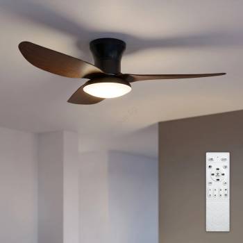 Brilagi - димируем LED таванен вентилатор LED/38W/230V 100 см черен/кафяв + дистанционно управление (BG4021)