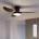 Brilagi - димируем LED таванен вентилатор LED/38W/230V 100 см черен/кафяв + дистанционно управление (BG4021)