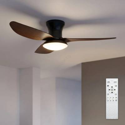 Brilagi - димируем LED таванен вентилатор LED/38W/230V 100 см черен/кафяв + дистанционно управление (BG4021)