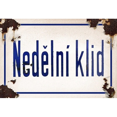 Ceduľa Nedělní klid