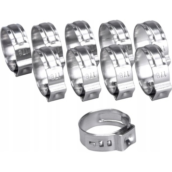 EXTOL PREMIUM Spona na hadicu, 10ks, ∅17,8mm, INOX 8865175