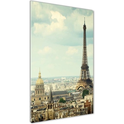 Vertikálny foto obraz fotografie na skle Eiffelová veža Paríž 50x100 cm