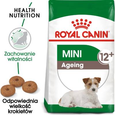 Royal Canin Mini Ageing 12+ 1, 5 кг суха храна за възрастни кучета над 12 години, малки породи