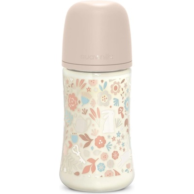 Suavinex Wonderland SX Pro Physiological Anti-Colic бебешко шише M Medium Flow 3 m+ Liberty Pink 270ml