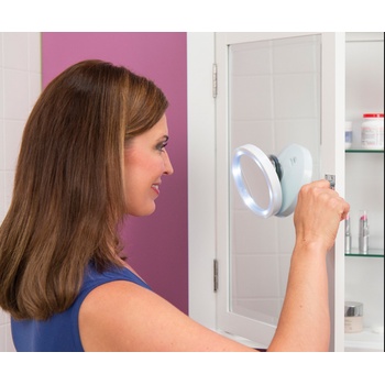Swivel Brite kozmetické zväčšovacie zrkadlo LED