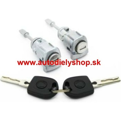 Audi A6 3/97-06/01 vložka dverovej zámky ľavá + pravá + 2 kľúče