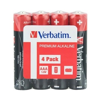 Verbatim 49500, Еднократна алкална батерия, тужкова, AAA, 1.5V, фолио 4-pack, 49500 (49500)