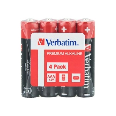 Verbatim 49500, Еднократна алкална батерия, тужкова, AAA, 1.5V, фолио 4-pack, 49500 (49500)