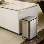 EKO 30 л. кош за отпадъци с педал цвят матиран инокс ЕКО от серия ECOFLY (EKO937730Matts/s)