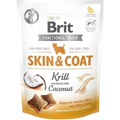 Brit Maškrty Pre Psov Care Snack Functional Skin & Coat Krill 150 g