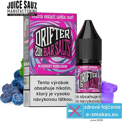 Juice Sauz Drifter Bar Salts Blueberry Bubblegum 10 ml 20 mg