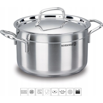 KORKMAZ Hrnec 8,5L s poklicí 28 cm ALFA plyn/indukce