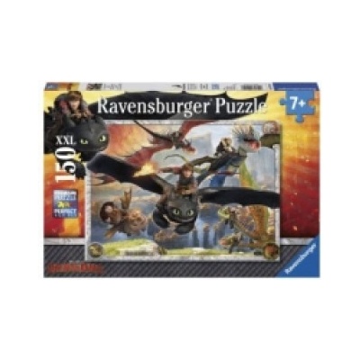 Ravensburger Verlag Ravensburger Kinderpuzzle - 10015 Drachenzähmen leicht gemacht - Dragons-Puzzle für Kinder ab 7 Jahren, mit 150 Teilen im XXL-Format | Cressida Cowell