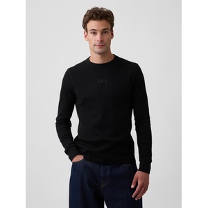GAP Тениска с вафлена текстура с лого GAP GAP | Cheren | МЪЖЕ | XS