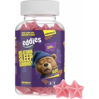 eddies Gumídky na spánok s melatonínom 60 gummies