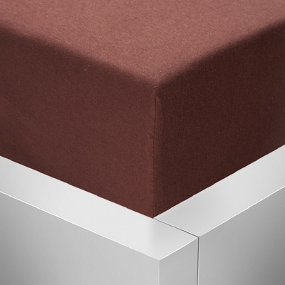 Stanex Jersey napínací prostěradlo čokoládové 200x220