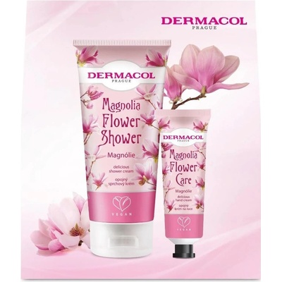 Dermacol Magnolia Flower sprchový krém Flower Care Magnolia 200 ml + krém na ruce Flower Care Magnolia 30 ml
