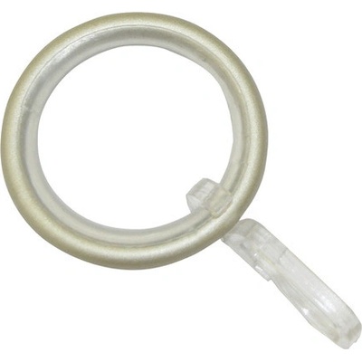 Gardinia Záclonové kroužky Elba s kluznou vložkou barva šampaň 12 cm x 3 cm