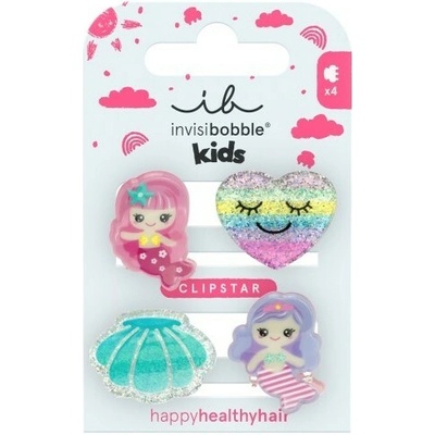 Invisibobble CLIPSTAR KIDS Mermaid Dreams - Skřipec do vlasů 4 ks