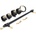SuperLove Luxury Leather Spreader Bar with Leather Cuffs & Collar Black