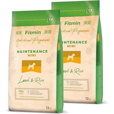 Fitmin Adult Mini Lamb & Rice 2 x 12 kg