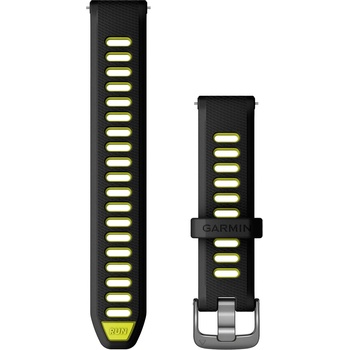 Garmin Каишка Garmin - QR Silicone, Venu 3S, 18 mm, Black/Amp Yellow/Slate (010-11251-A3)