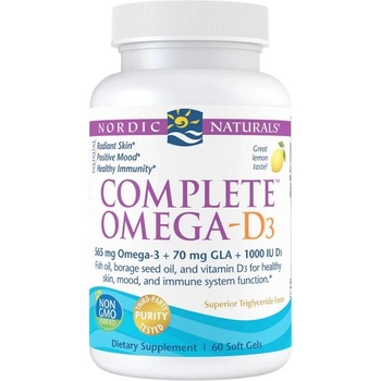 Image 1 of Nordic Naturals Complete Omega-D3 565 mg [60 Гел капсули]