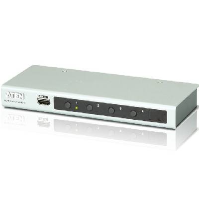 KVM суич ATEN VS481B, от 3x HDMI(ж), 1x RS-232(ж) към 1x HDMI(ж), 1 устройство (VS481B)