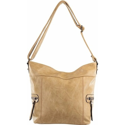 TESSA dámska crossbody koženková kabelka Khaki