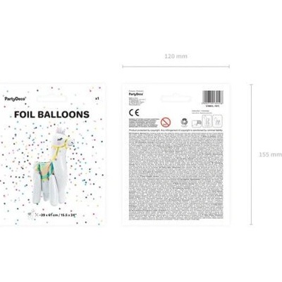 Fóliový balón Lama 39 x 61 cm