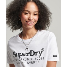 Superdry dámske tričko Vintage Venue Interest Biela