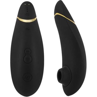Womanizer Засмукващ вибратор Womanizer Premium II, черен + подарък Чанта за играчки