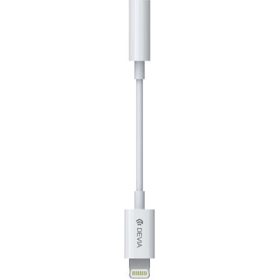 Adaptér Smart 3,5mm Jack / Lightning, bílá, Devia