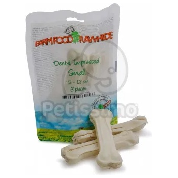 Image 1 of Farm Food Rawhide Dental Impressed Pouch - Грижа за зъбите, кост от сурова кожа S - 3 бр