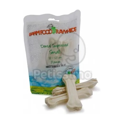 Farm Food Rawhide Dental Impressed Pouch - Грижа за зъбите, кост от сурова кожа S - 3 бр