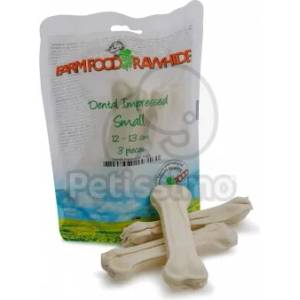 Farm Food Rawhide Dental Impressed Pouch - Грижа за зъбите, кост от сурова кожа S - 3 бр