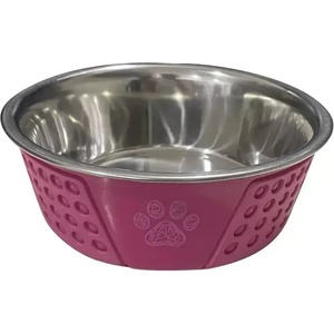 Anipro Hermosa метална купа розова 17 см, 800ml