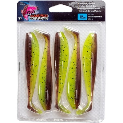 Fox Rage Ultra UV Zander Pro Shad Single Colour Packs 10cm Gr. Pum. 5ks