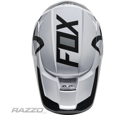 Náhradní kšilt helmy FOX V1 Lux Visor Black White 22 L
