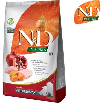 N&D Pumpkin Puppy Medium & Maxi Chicken & Pomegranate 12 kg